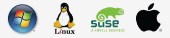deus supports the following systems: windows, linux, suse, and mac